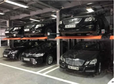 Espacio para 2 coches Smart aprobado CE 2 puestos de estacionamiento de la máquina hidráulica vertical simple Parking galvanizado Levante