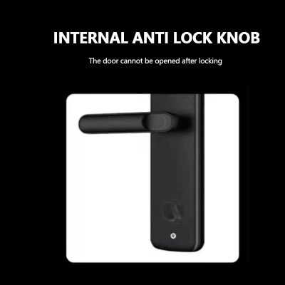 Yk-T1 One Grip to Open bloqueo automático de huellas dactilares inteligente Inicio Seguridad Tarjeta de deslizamiento Contraseña cerradura electrónica de madera Smart