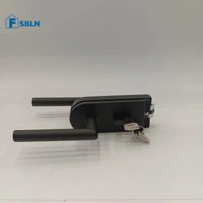 Hardware de vidrio Acero inoxidable cerradura de puerta de vidrio Puerta de vidrio sin llave Bloqueo
