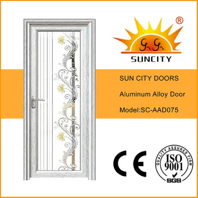 La mejor calidad de aluminio dorado solo puertas enmarcadas (SC-AAD024)