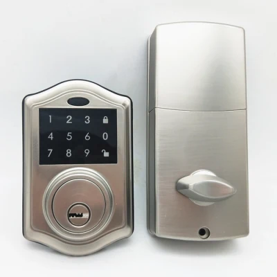 Teclado de electrónica inteligente de cerradura de puerta de entrada de cerrojo con Auto-Lock