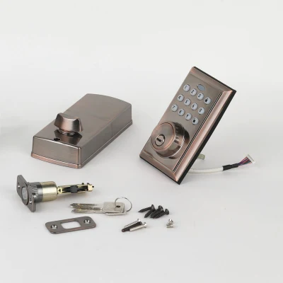 Teclado de electrónica inteligente de cerradura de puerta de entrada de cerrojo con Auto-Lock