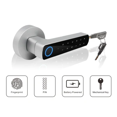 Cerrojo electrónico de huella dactilar con cerradura de puerta de entrada sin llave Keypad-Bluetooth