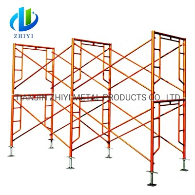 Galvanizado regulables de Australia de la escalera de doble refuerzo diagonal principal estándar de bloqueo del bastidor H/M Andamio andamios para la construcción