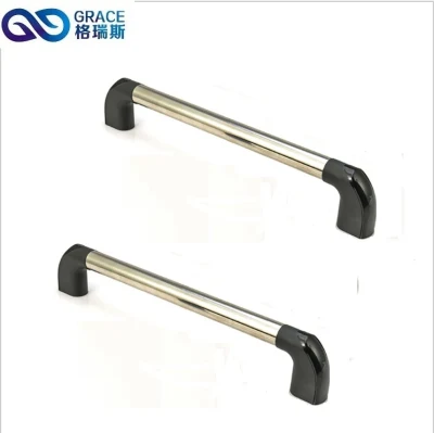 Fuente rectangular de plástico negro de 5.2&quot; tire de la palanca para el armario de puerta Mapa