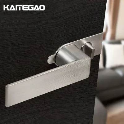 Dormitorio moderno de la privacidad de oro sólido de la cerradura de puerta Square Empuñaduras