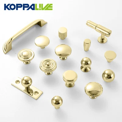  Koppenive Cobre cromado Armario Pull Solid Brass Cocina tirador Pomo para cajón plateado