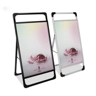 Zhenglong aluminio a-Frame con asa de una cara Cartel Stand Publicidad Logo de la Junta