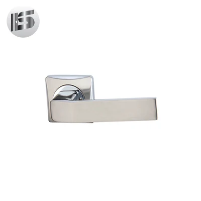 Entrega rápida de la puerta de madera negra de hierro forjado Tirador de la palanca