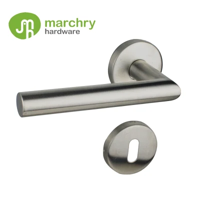 Manija de la palanca de la puerta del dormitorio para la puerta de madera del acero inoxidable 304 manijas interiores modernas de la puerta del oro negro de sat