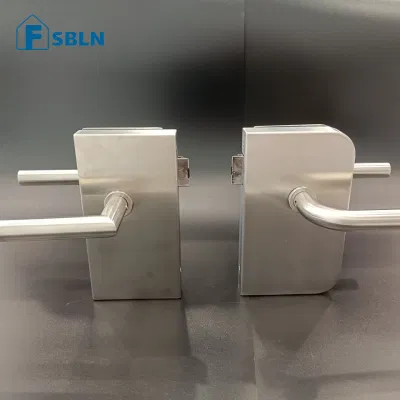 Construcción de hardware cerradura de llave cerradura de cristal Puerta de vidrio sin marco comercial Bloqueo