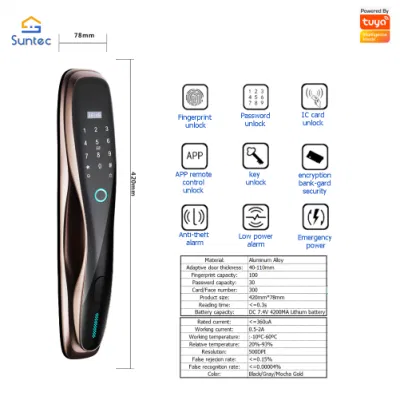 Seguro de bloqueo Lockly PRO Smart WiFi de acceso de huella dactilar con cerrojo