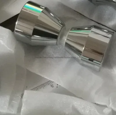Acero inoxidable o aluminio sólida ronda de la perilla de Puerta de ducha SIN CERCO