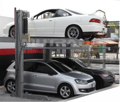 Espacio para 2 coches Smart aprobado CE 2 puestos de estacionamiento de la máquina hidráulica vertical simple Parking galvanizado Levante