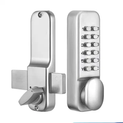 La perilla de entrada sin llave mecánica Teclado impermeable Cerrojo puerta puerta se cierra con juego de combinación Digital