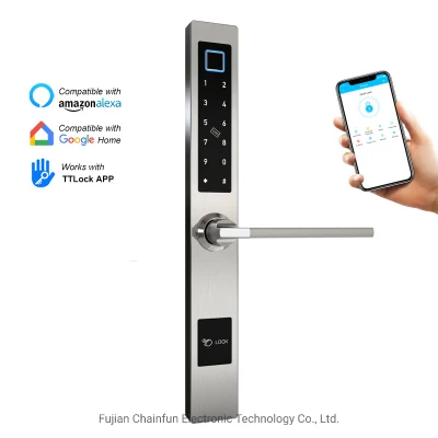 Reconocimiento inteligente de la seguridad Contraseña de Hotel dormitorio Puerta digital de madera Bloqueo