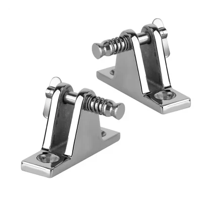 Hardware marino Liberación rápida Bimini Top 90 grados Bisagra cubierta Con Quick PIN para cubierta de accesorios de barco