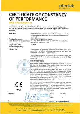Certificación CE Nueva casa de la cerradura de puerta balseta cuarto de baño WC