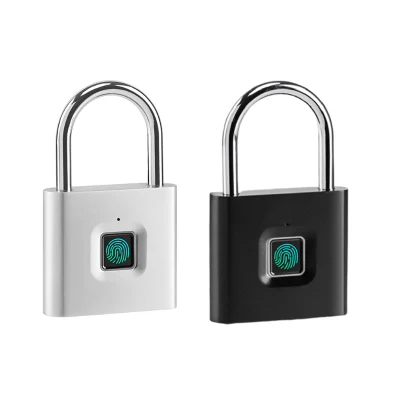 Candado de huellas digitales, Bluetooth, candado candado deber exterior seguro y resistente a la intemperie, táctil inteligente de carga USB Lock