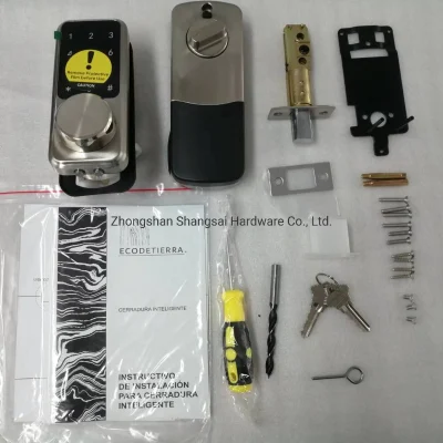 Cerradura de puerta de entrada sin llave, la huella digital teclado electrónico inteligente de bloqueo de cerrojo cerradura para puerta de entrada frontal