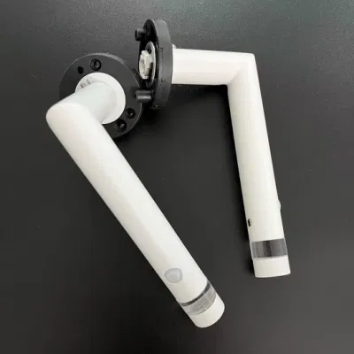 Iluminación blanca personalizada manija automática de puerta LED de acero inoxidable manija de cerradura inteligente rosa redonda
