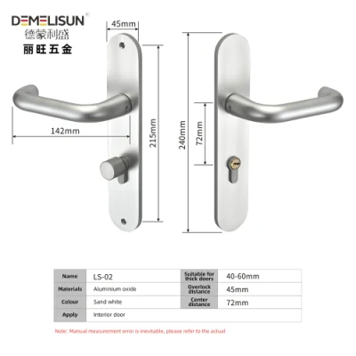 Fábrica de hardware OEM aleación de zinc PVD Gold Luxury dormitorio interno Palanca moderna de madera tiradores de puerta