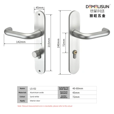 Fábrica de hardware OEM aleación de zinc PVD Gold Luxury dormitorio interno Palanca moderna de madera tiradores de puerta