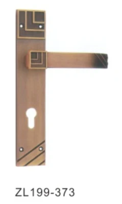 Diseño clásico Golden Gran Tamaño palanca de aleación de zinc Mango de puerta Bloqueo de entramado