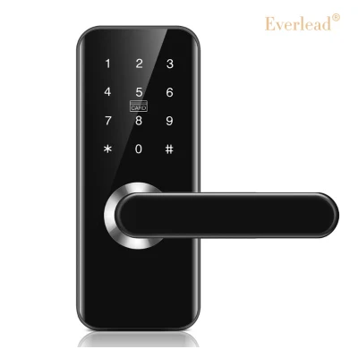 Contraseña de acceso Slim BLE Asa de puerta con pestillo único Smart Mini huella pequeña asa de código de bloqueo de cerraduras de puertas