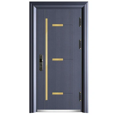Precio al por mayor de puerta interior de seguridad con precios baratos de la cámara de la Porte D Entree las puertas de seguridad antirrobo de proveedor de oro de las puertas de seguridad