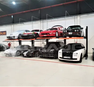 Espacio para 2 coches Smart aprobado CE 2 puestos de estacionamiento de la máquina hidráulica vertical simple Parking galvanizado Levante