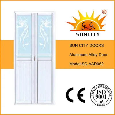 La mejor calidad de aluminio dorado solo puertas enmarcadas (SC-AAD024)