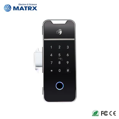 Puerta de vidrio de seguridad digital de huellas dactilares Ttlock sin llave Cerradura de Bloqueo inteligente intelligente