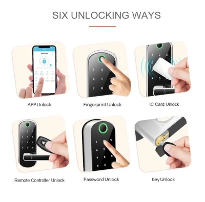 Mejor combinación de huellas digitales sin llave eléctrica Home Door Locks OEM