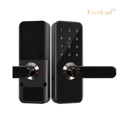 Contraseña de acceso Slim BLE Asa de puerta con pestillo único Smart Mini huella pequeña asa de código de bloqueo de cerraduras de puertas