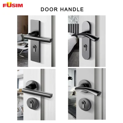 Diseño de puertas de madera insonorizadas Fusim dormitorio principal en madera dorada de la puerta de entrada