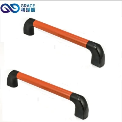 Fuente rectangular de plástico negro de 5.2&quot; tire de la palanca para el armario de puerta Mapa