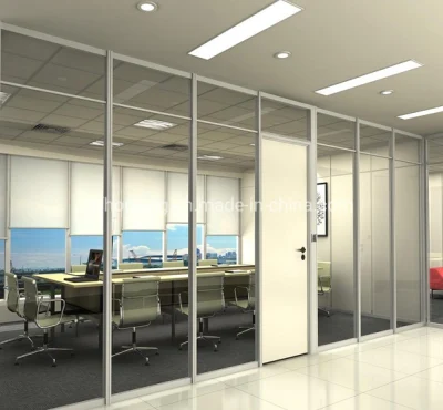 Interior de la oficina en casa de la ventana de aluminio doble acristalamiento de puerta batiente de vidrio templado que cumplen con bloqueo inteligente
