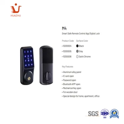 APLICACIÓN de control remoto WiFi digital bloqueo automático de puerta sin llave electrónico Bloqueo inteligente de perno muerto