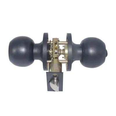 Black Orb estructura tubular de bloqueo de la puerta del baño de privacidad