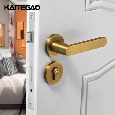  Simple minimalista dormitorio Privacidad Interior cerraduras de puertas tiradores