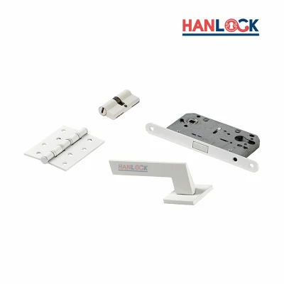 Puerta de lujo de aleación de aluminio chapado en plata/negro de entrada para seguridad