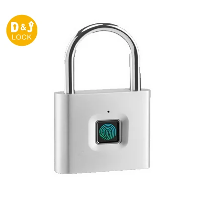 Resistente al agua de huellas digitales USB sin llave de seguridad eléctrica recargable Bloqueo inteligente de candado