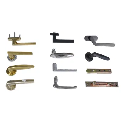 Moderno OEM de aleación de zinc de acero inoxidable Color Oro Tirador empuñadura de puerta de la puerta del baño