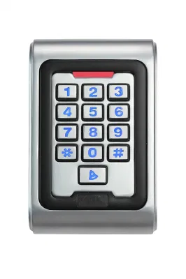 Teclado de la puerta automática Caja de metal resistente al agua de la tarjeta RFID Teclado de control de acceso autónomo con 2.000 usuarios