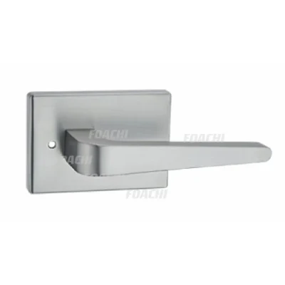 Fabricante de empuñadura de puerta principal de la interna de Zamak Simple moderna china Accesorios puertas personalizadas Hotel de diseño estriado de empuñadura de puerta de oro de latón moderno