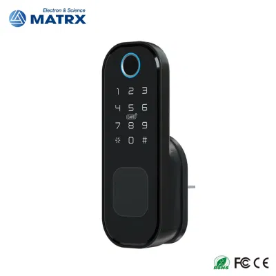 Cerradura de huella dactilar exterior impermeable Ttlock WiFi inteligente de la puerta de la compuerta de control remoto de bloqueo de Rim