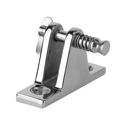  Accesorios de hardware de barco Marino de acero inoxidable 316 Bimini Top Deck de 90 grados de bisagra montado