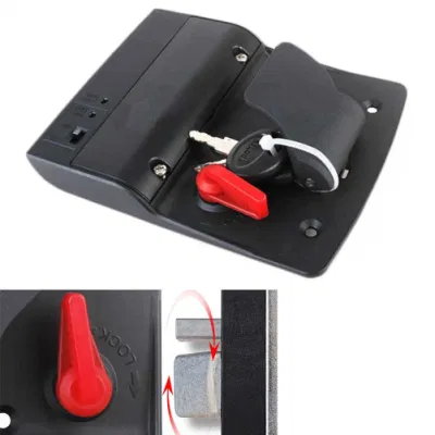 Tráiler de Camper RV caravanas de la puerta de entrada sin llave Pestillo de bloqueo de la perilla Deadbolt-Black