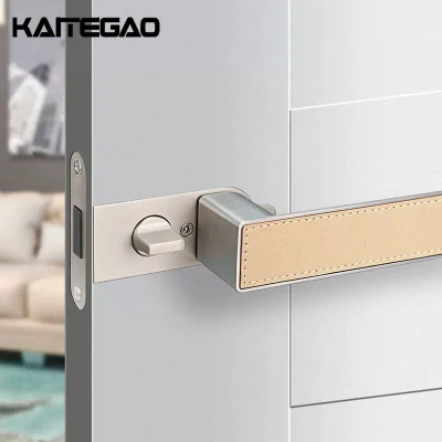Dormitorio moderno de la privacidad de oro sólido de la cerradura de puerta Square Empuñaduras